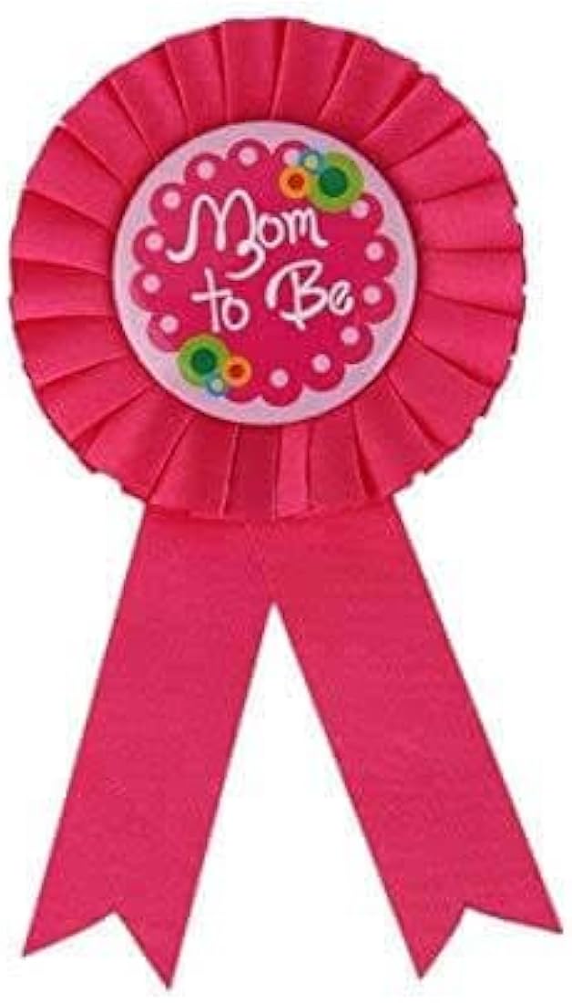 Mom to Be Badge- Dark Pink