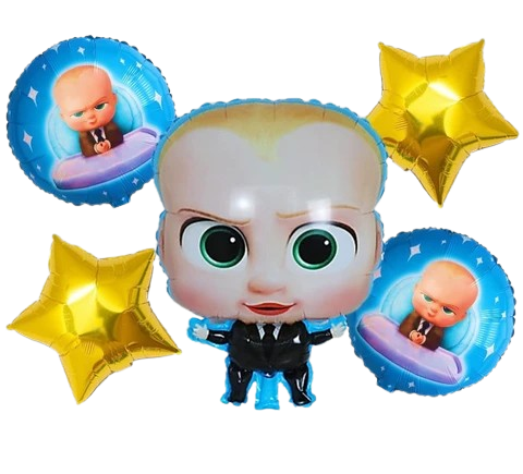 Boss Baby Foil Balloons Set of 5