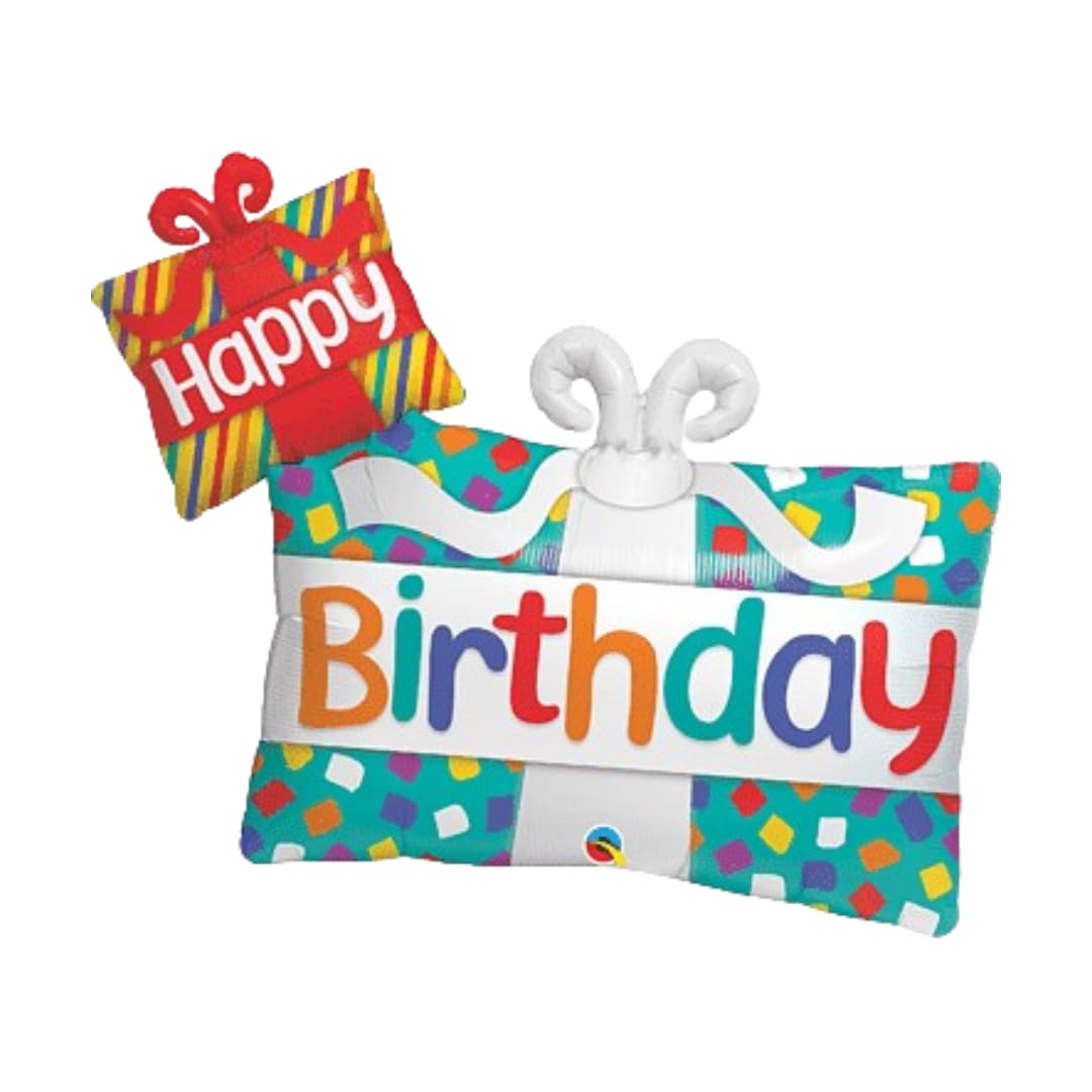 Birthday Present Shape Single Foil Balloon