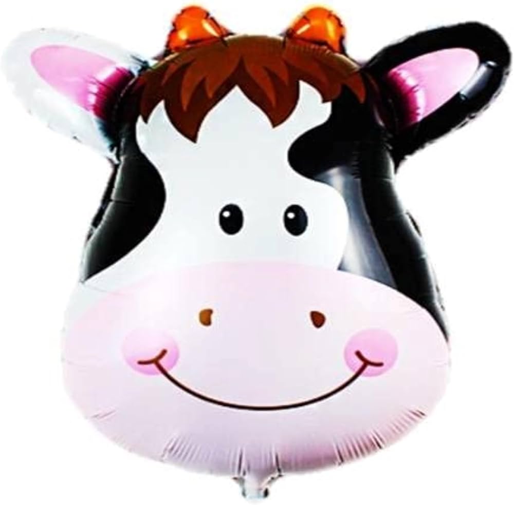 Cow Face Foil Balloon