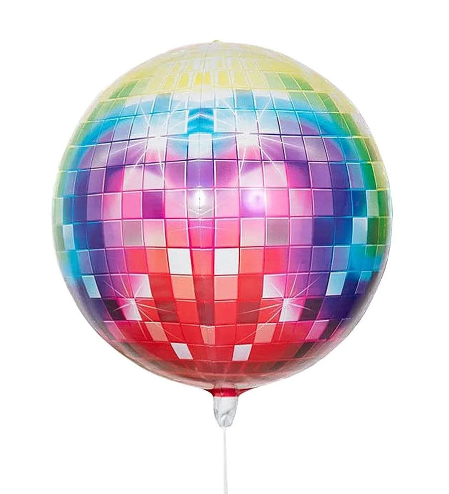 Multicolour 4D Discoball Foil Balloon