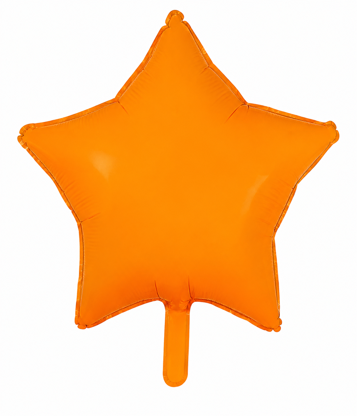 Neon Orange Matt Star Shape Foil Balloon