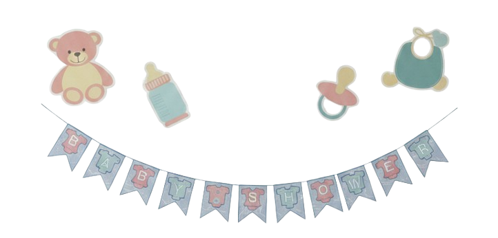 Baby Shower Flag Banner