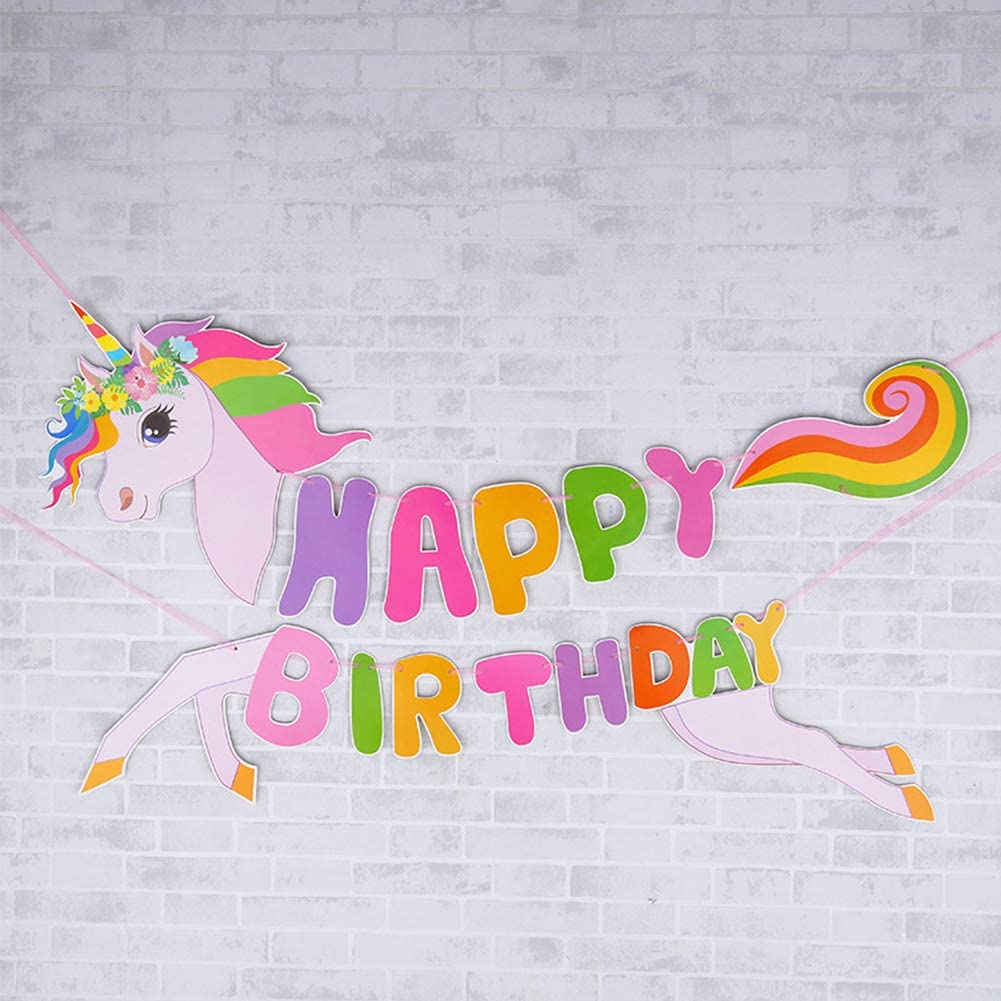 Unicorn Birthday Banner