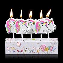 Unicorn Candles Set of 5 pcs