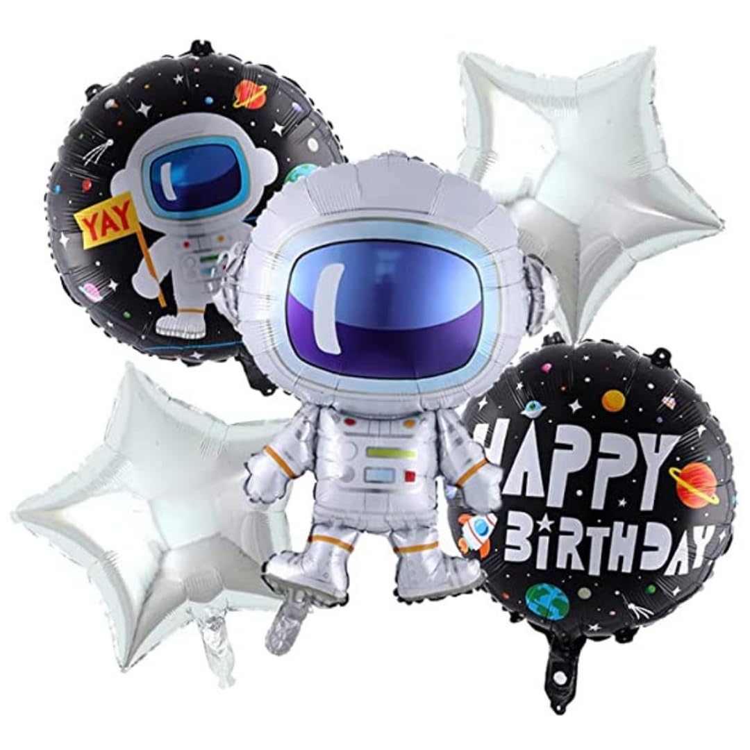 Astronaut Foil Balloons Set of 5