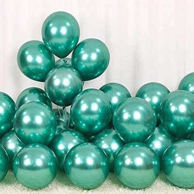 Chrome Balloons - Dark green