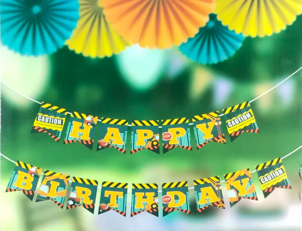 Construction Birthday Banner 1
