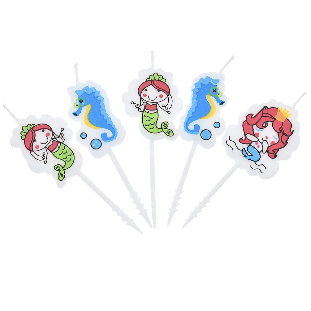 Mermaid Cake Toppers Set of 5