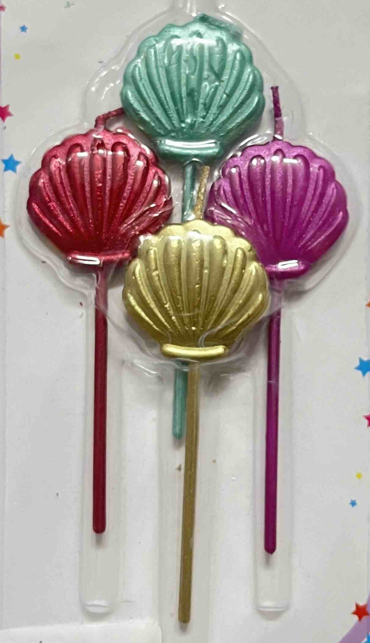 Shells Candles Set of 4