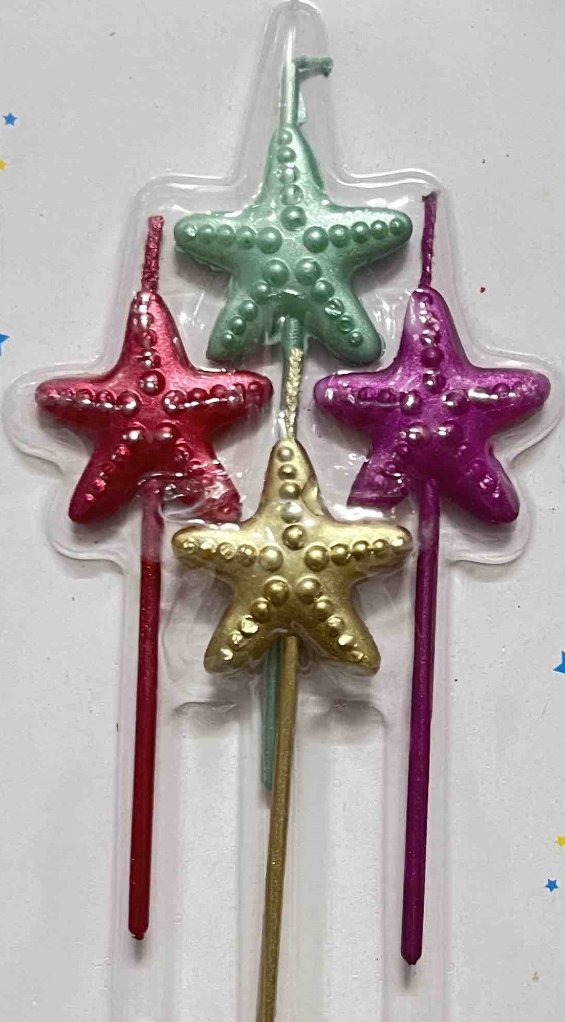 Starfish Candles Set of 4