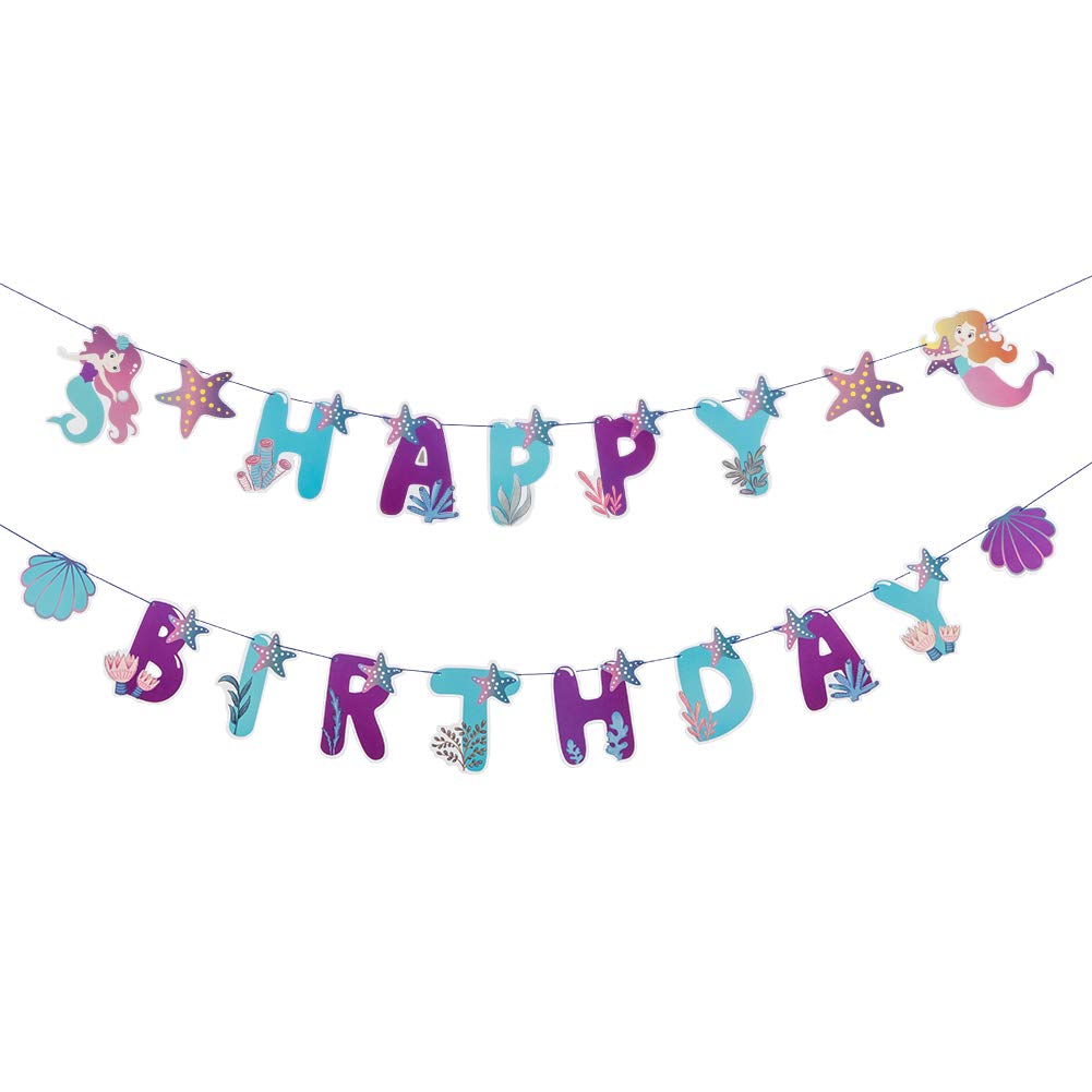 mermaid Birthday Banner