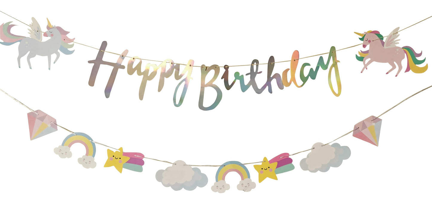 Unicorn Birthday Banner