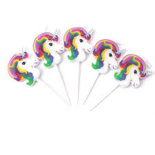 Unicorn Candles Set of 5