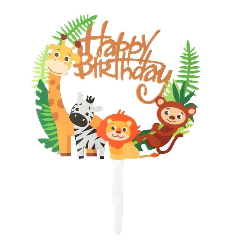 Jungle Theme Cake Topper
