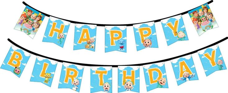 Cocomelon Birthday Cloud Banner