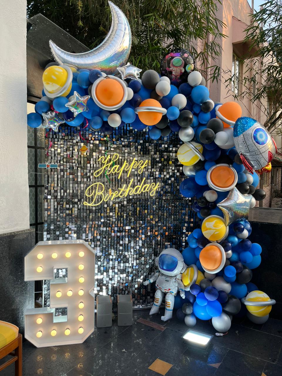 Space Theme Birthday Decoration