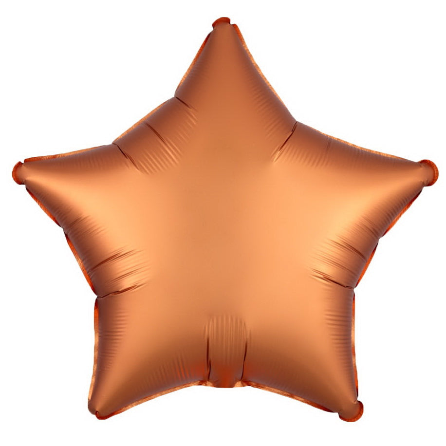 Matt Metallic Brown Star Shape Foil Balloon