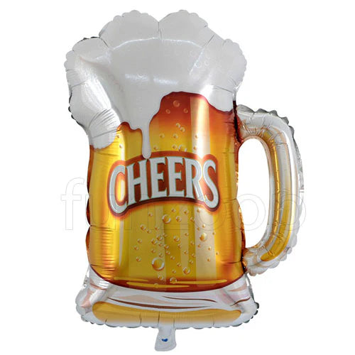 Single Beer Glass Single Foil Balloon
