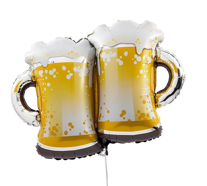 Double Beer Glass Single Foil Balloon