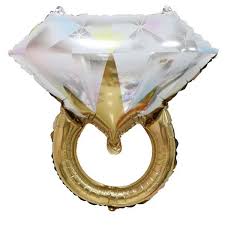 Gold Ring Foil Balloon 32"