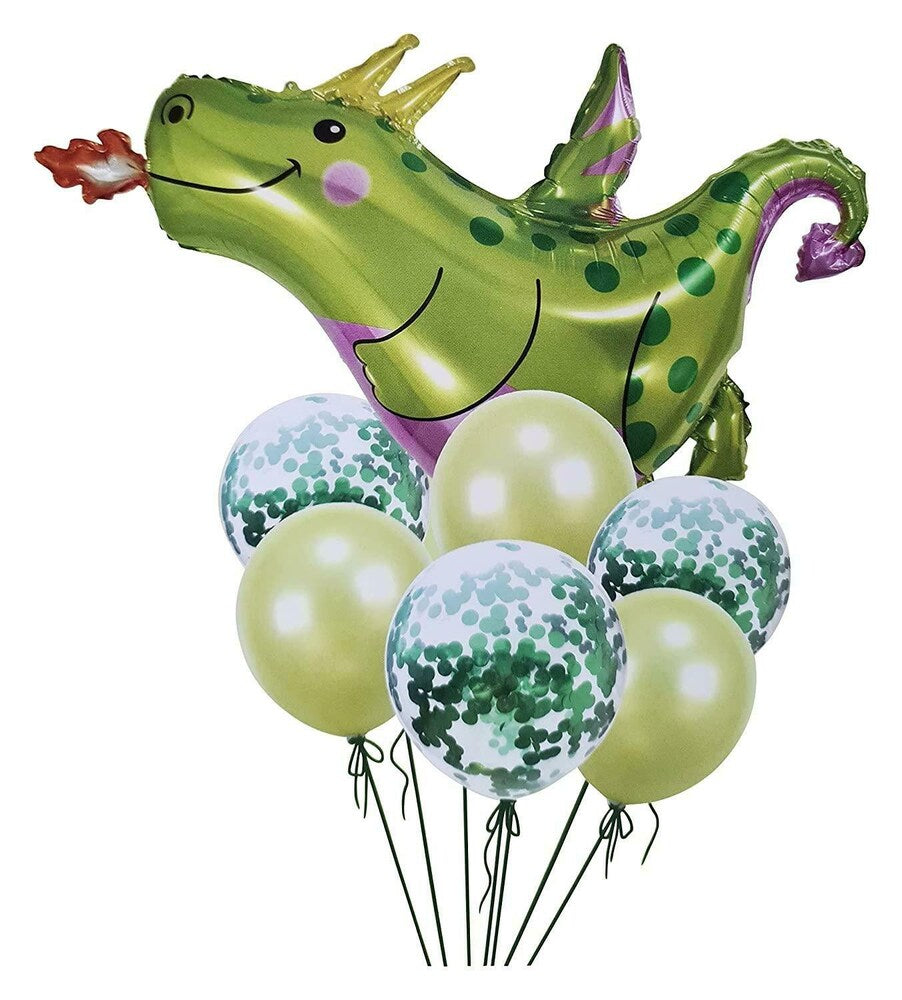 Dinosaur Theme Foil Balloon Set of 7pcs