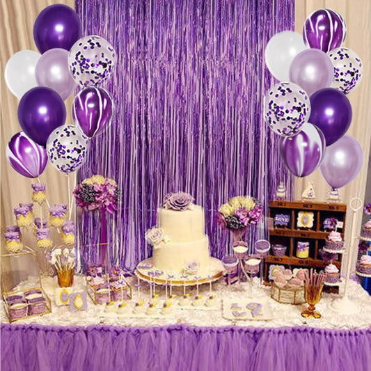Purple Chrome Foil Curtain