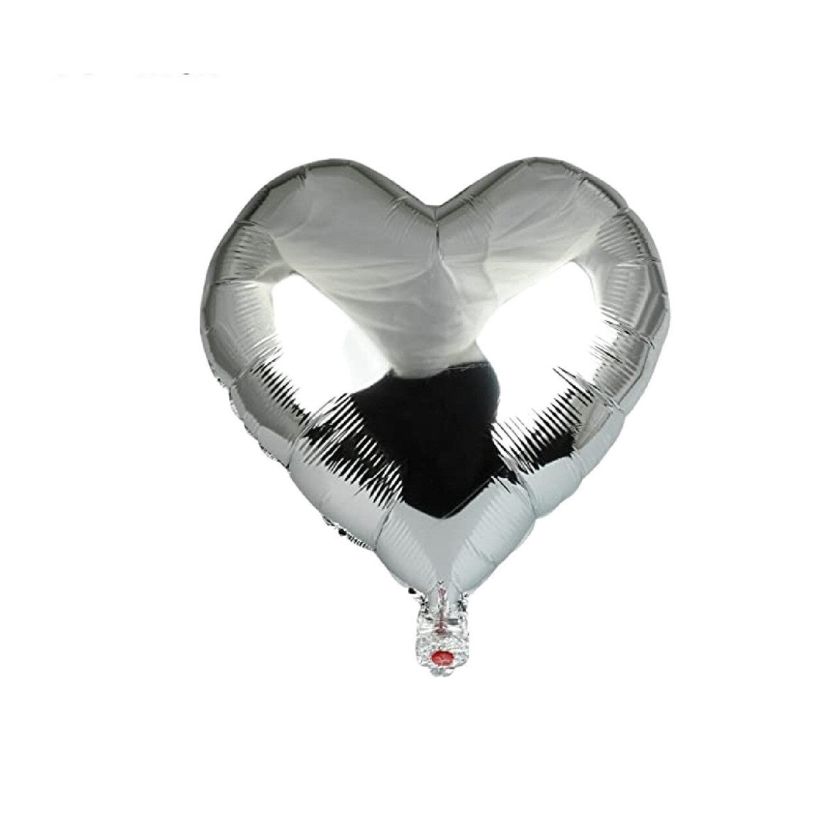 Silver Heart Foil Balloon Set of 2pcs