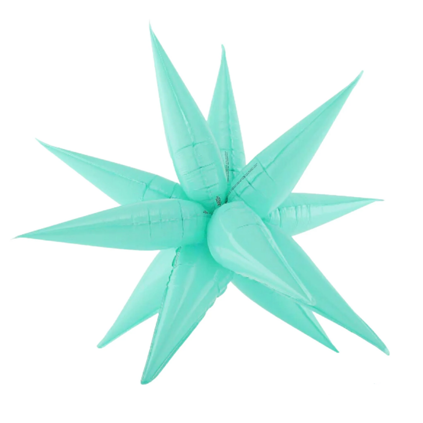 Starburst Neon Blue Foil Balloon