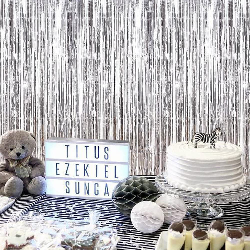 Silver Chrome Foil Curtain