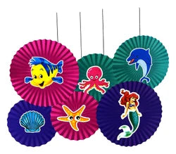Mermaid Paper Decoration Fans