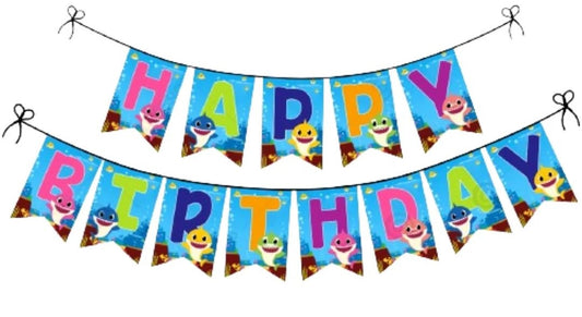 Baby Shark Birthday Banner