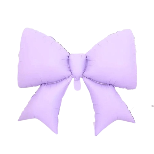 Purple Large Bow Foil Balloon