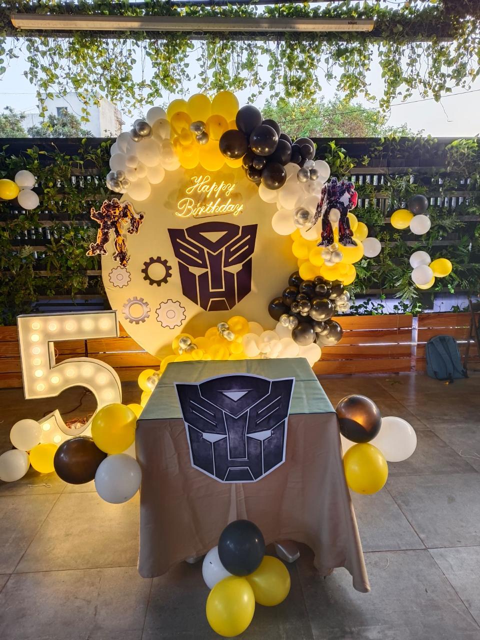 Transformers Theme Balloon Decoration