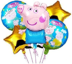 Peppa Pig Foil Balloons Set of 5
