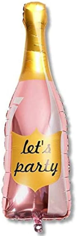 Champagne Let's Party Single Foil Balloon