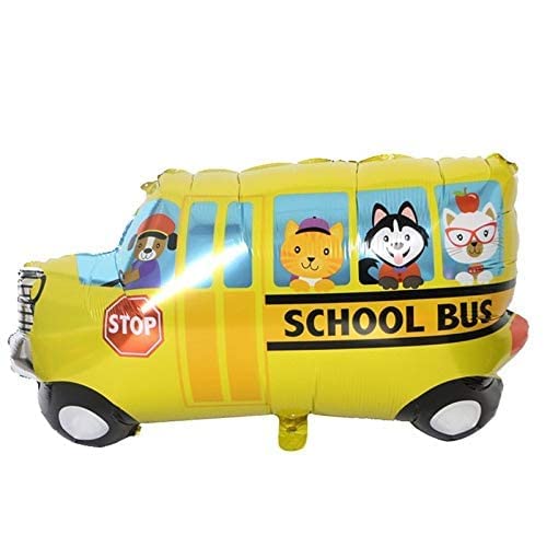 School Bus Foil Balloon