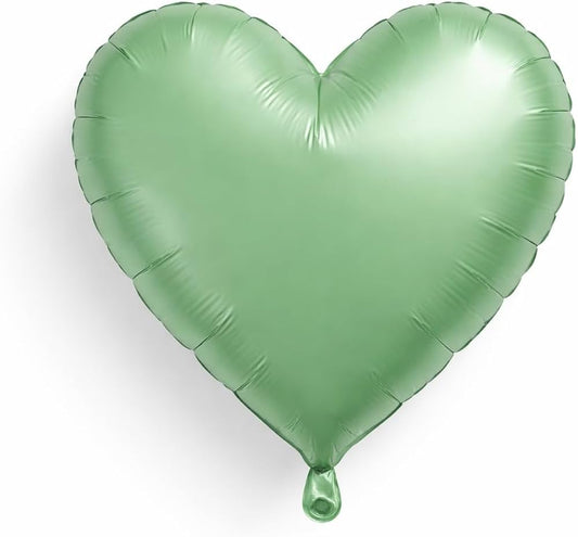 Pastel Green Heart Shape Foil Balloon