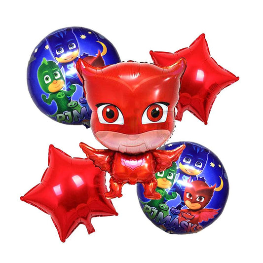 PJ Masks Theme Foil Balloon Set of 5pcs