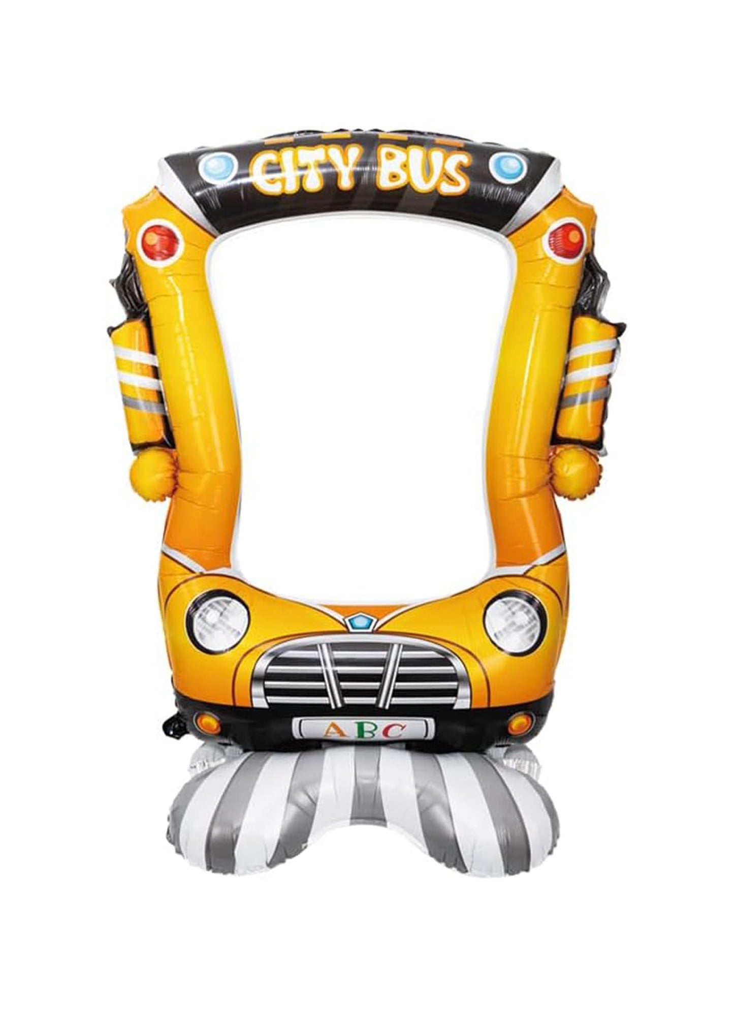City Bus Photo Frame Foil Balloon