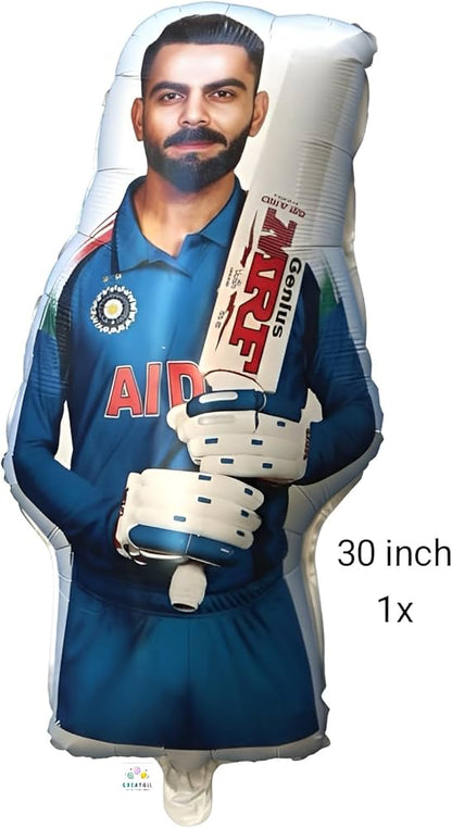 Virat Kohli Theme 5pc Set Foil Balloon