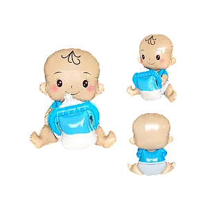 Crawling Baby Boy Foil Balloon