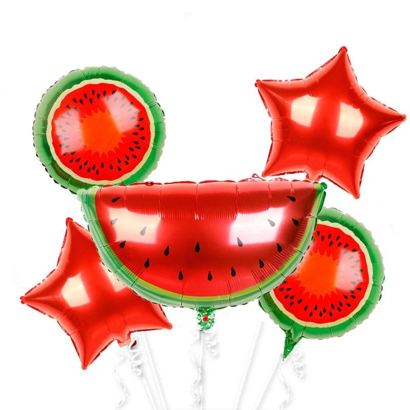 Watermelon Theme Foil Balloon Set of 5pcs