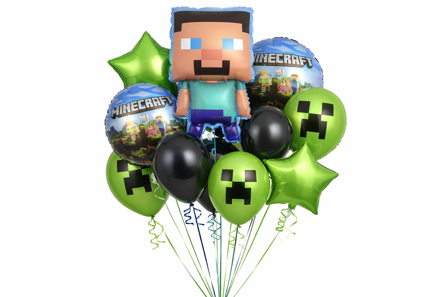 Minecraft Theme Foil Balloon Set of 11pcs