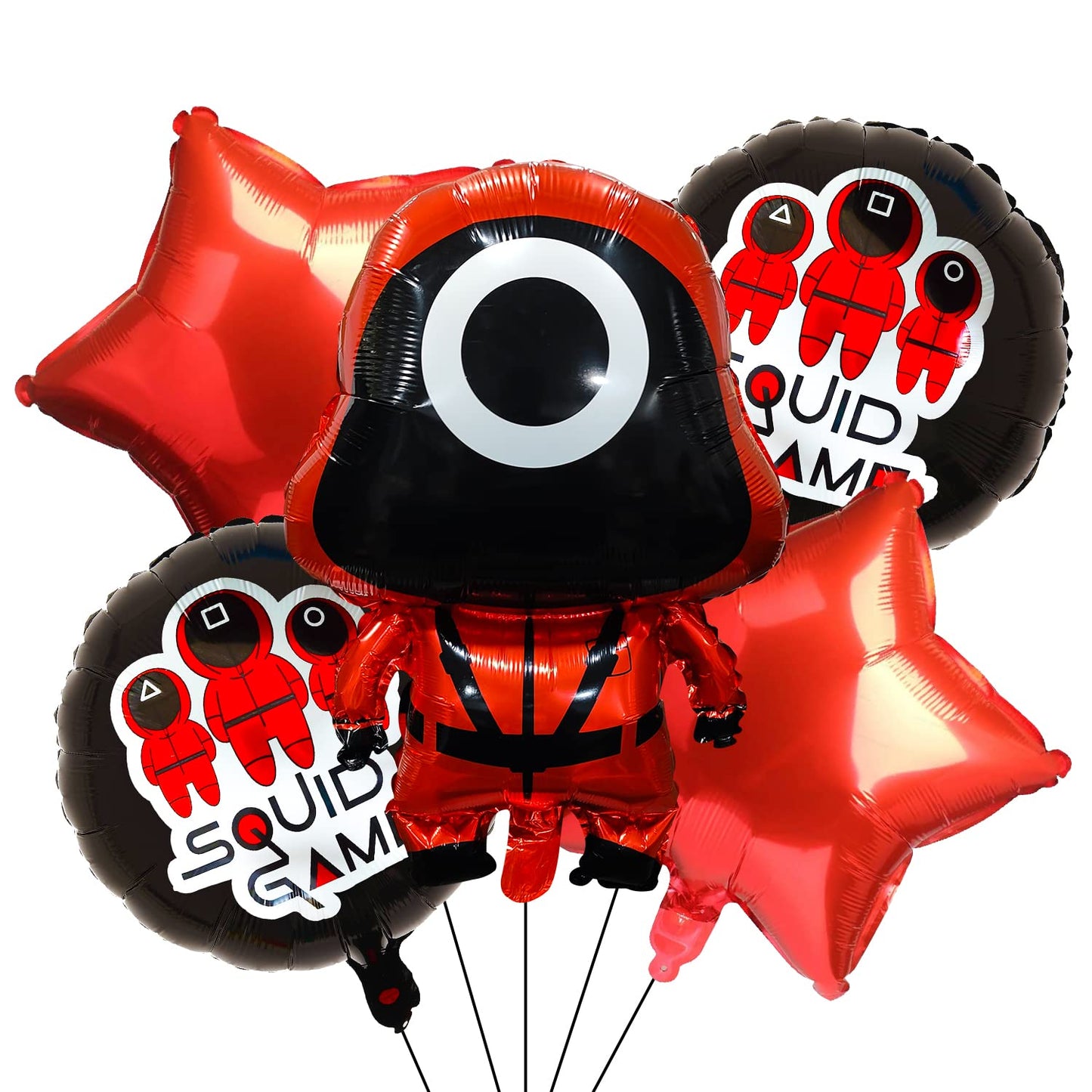 Squid Game Theme Foil Balloon Set of 5pcs