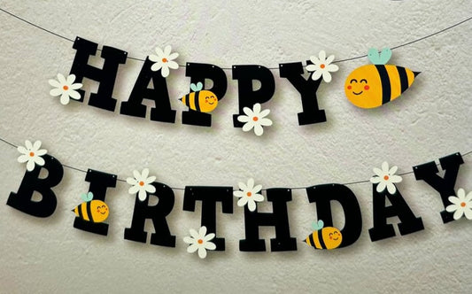 Honeybee Birthday Banner