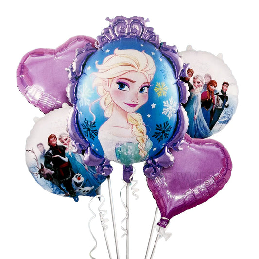 Frozen Theme Foil Balloon Set of 5pcs