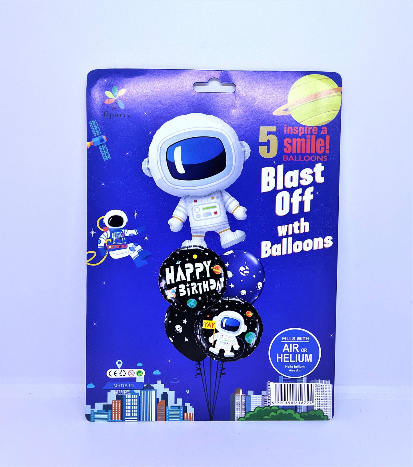 Space Foil Balloons Set of 5
