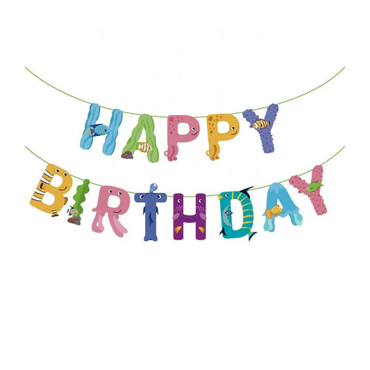 Underwater Theme Birthday Banner