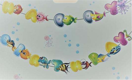 Underwater Theme Birthday Banner